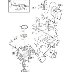 TAPA DE VENTILADOR DE MOTOR ORIGINAL STIGA CTF - 1134-4962-01 | Newgardenstore.eu