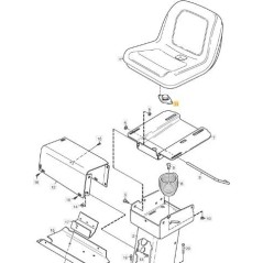 INTERRUZIONE. SEDILE ORIGINALE STIGA - 1134-4194-02 | Newgardenstore.eu