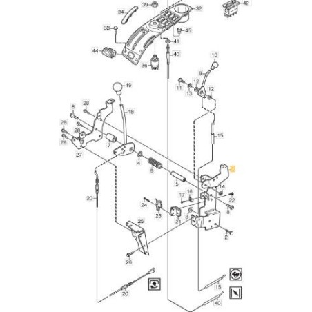 PARK VNN BESCHLEUNIGUNGSHEBEL-FIX-HALTERUNG ORIGINAL STIGA - 1134-4156-01 | Newgardenstore.eu