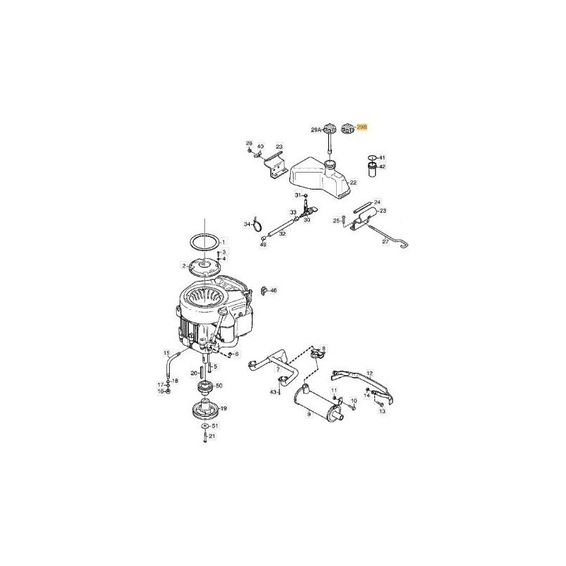 TAPPO SERBATOIO BENZINA ORIGINALE STIGA - 1134-4063-01