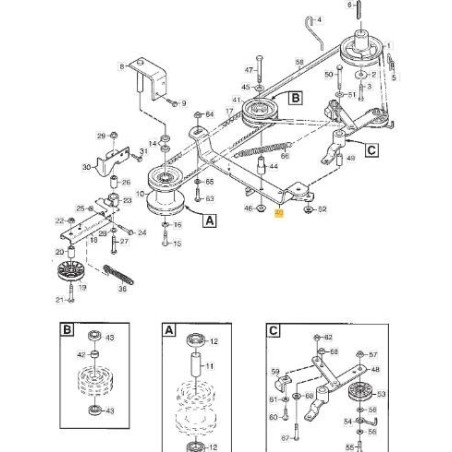 SUPPORT STIGA ORIGINAL - 1134-5037-01 | Newgardenstore.eu