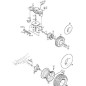 ORIGINAL STIGA Axe Gauche - 1134-5009-02