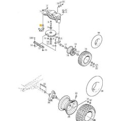 ORIGINAL STIGA Right Spindle - 1134-5009-01