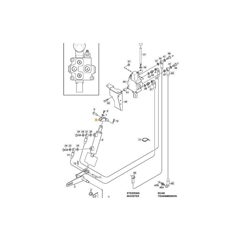 STAFFA CILINDRO ORIGINALE STIGA - 1134-4815-01