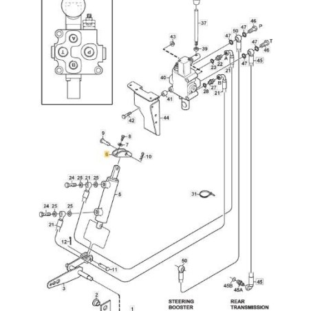 SOPORTE DE CILINDRO ORIGINAL STIGA - 1134-4815-01 | Newgardenstore.eu
