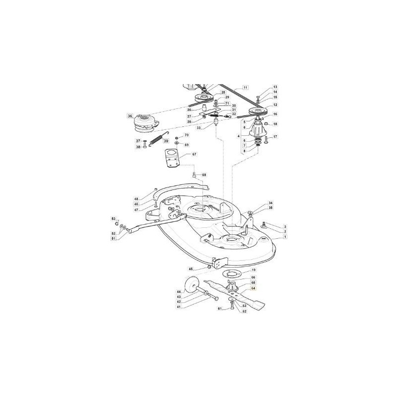 LAMA MULCHING STIGA 108 cm ORIGINALE STIGA - 1134-9231-01
