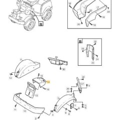 PLACA FRONTAL SUPERIOR AMARILLA ORIGINAL STIGA - 1134-3984-03