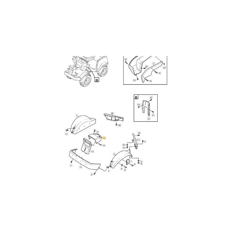 PIASTRA ANTERIORE SUPERIORE GIALLA ORIGINALE STIGA - 1134-3984-03