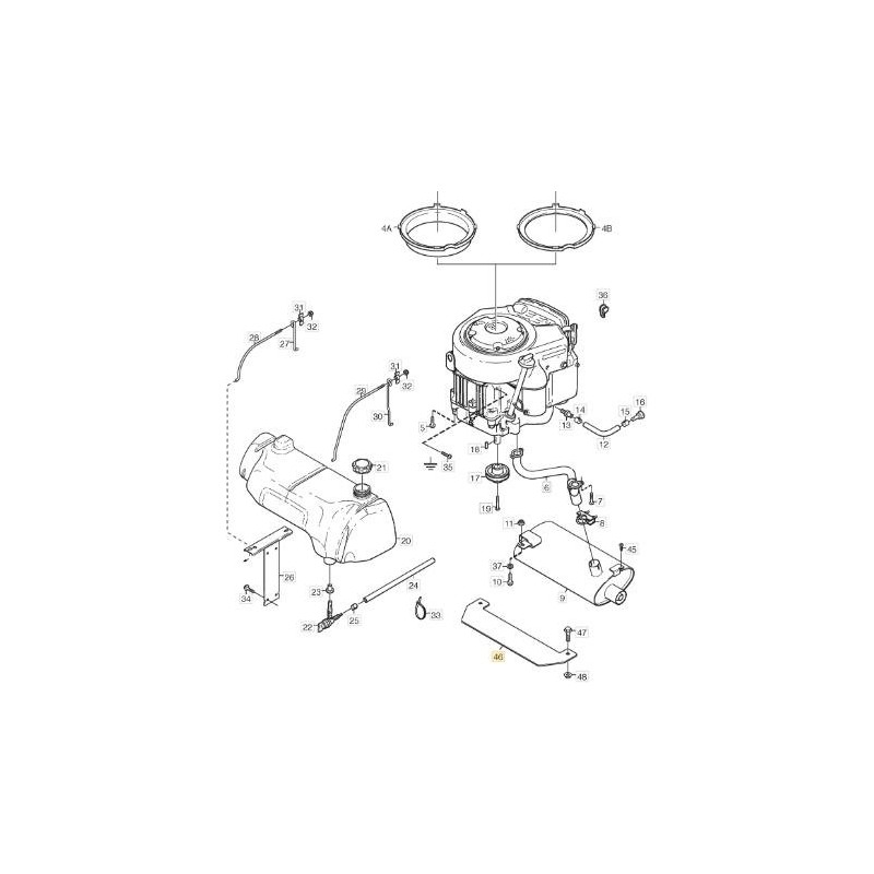 DEFLECTOR SILENCIADOR ORIGINAL STIGA - 1137-0072-01