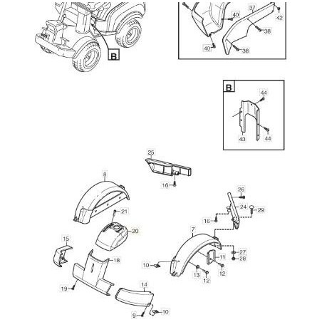 VORDERES OBERES (GELB) ORIGINAL STIGA – 1134-5304-01 | Newgardenstore.eu
