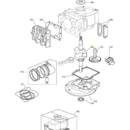 Vilebrequin pour tondeuse à gazon COLLECTOR 46 - 46 COMBI - 46S | Newgardenstore.eu