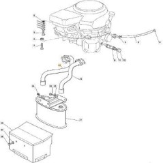 TUBO DE ESCAPE DERECHO HONDA GCV 250/5 118738221/0 | Newgardenstore.eu