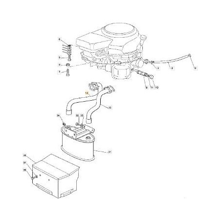 TUYAU D'ECHAPPEMENT DROIT HONDA GCV 250/5 118738221/0 | Newgardenstore.eu