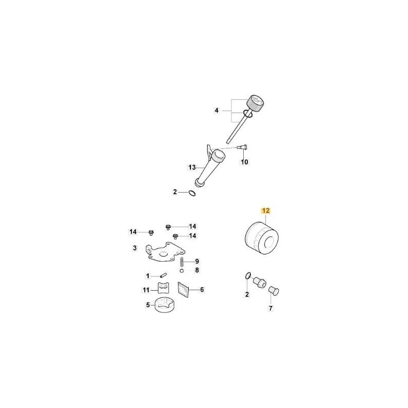 ORIGINAL STIGA ÖLFILTER – 118551042/0