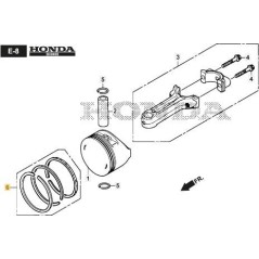 ORIGINAL STIGA PISTON RINGS KIT - 118551768/0