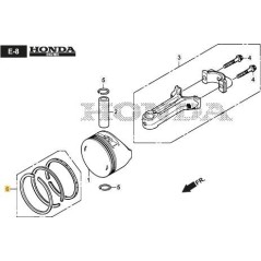 ORIGINAL STIGA PISTON RINGS KIT - 118551767/0