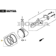 ORIGINAL STIGA PISTON RINGS KIT - 118551766/0