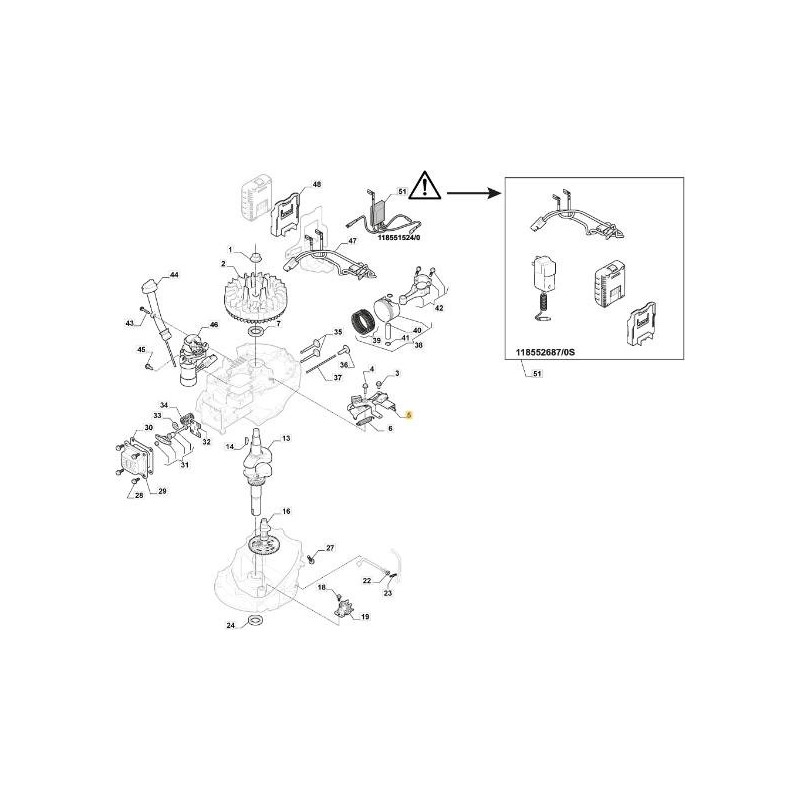 CONJUNTO DE FRENO VOLANTE ORIGINAL STIGA - 118551521/0