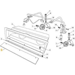 ORIGINAL STIGA RUBBER STRIP - 118800139/0 | Newgardenstore.eu