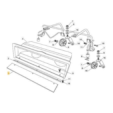 ORIGINAL STIGA RUBBER STRIP - 118800139/0 | Newgardenstore.eu