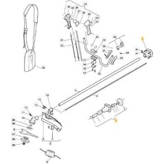 SOPORTE DE TRANSMISIÓN ORIGINAL STIGA - 118801187/0 | Newgardenstore.eu