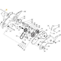 ORIGINAL STIGA WHEEL CONTROL SHAFT - 118800121/0