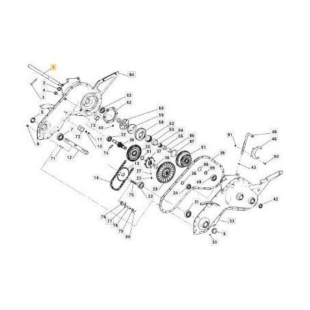 ALBERO COMANDO RUOTE ORIGINALE STIGA - 118800121/0 | Newgardenstore.eu