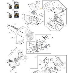 BLACK CLUTCH COVER ASSEMBLY A3700 - A4000 ORIGINAL STIGA - 118800183/0