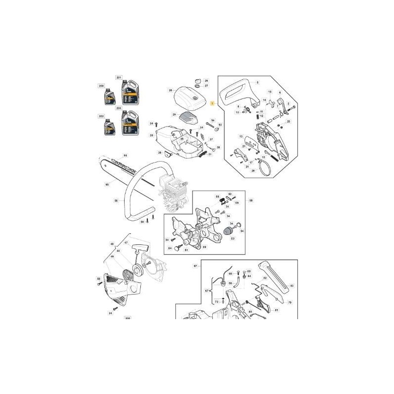 BLACK CLUTCH COVER ASSEMBLY A3700 - A4000 ORIGINAL STIGA - 118800183/0