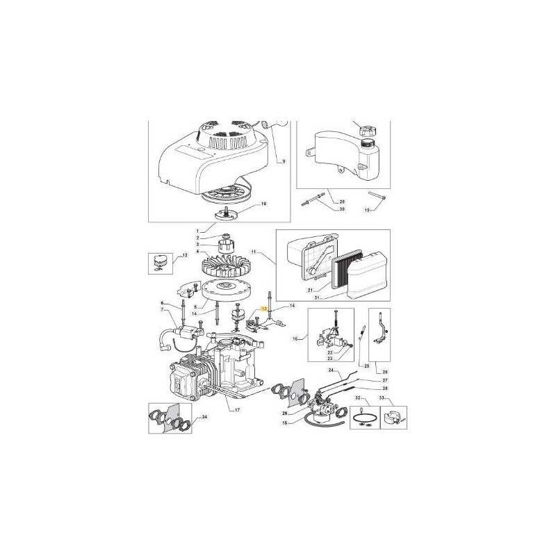 FRENO VOLANTE 293030005-0001 ORIGINAL STIGA - 118550376/0