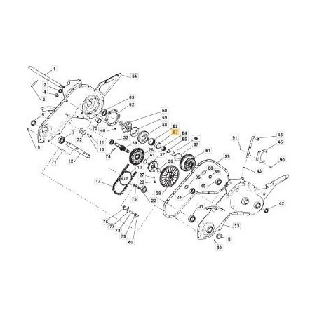ANELLO INTERNO 40X45X20 ORIGINALE STIGA - 118800361/0 | Newgardenstore.eu
