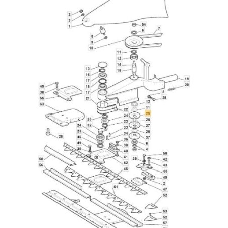 SEMIPULEGGIA D.74 RINVIO SUP ORIGINALE STIGA - 118800067/0 | Newgardenstore.eu