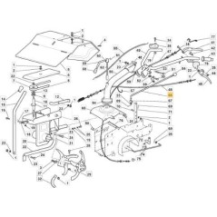 TIGE D'EMBRAYAGE DE VITESSE ZNT ORIGINE STIGA - 118800085/0