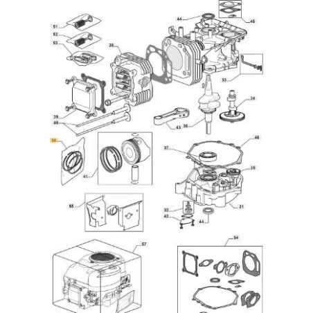 BANDAS ELÁSTICAS (1P90F)_103120-33 ORIGINAL STIGA - 118550327/0 | Newgardenstore.eu