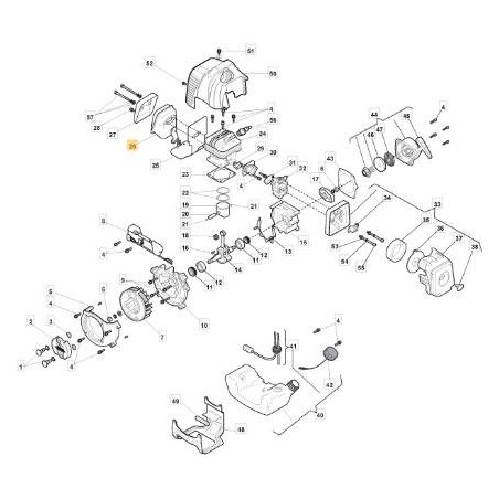 ORIGINAL STIGA SILENCER ASSEMBLY - 118801518/0 | Newgardenstore.eu