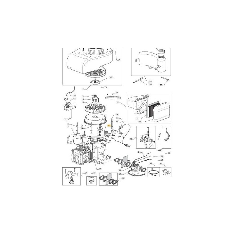 FLYWHEEL BRAKE_293030006-0001 ORIGINAL STIGA - 118550373/0