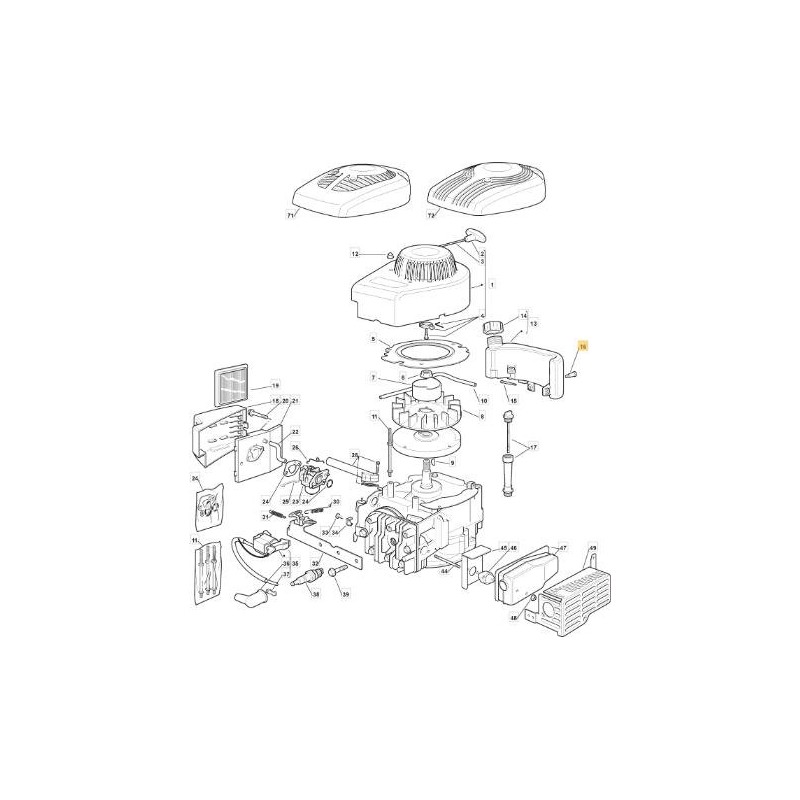 ORIGINAL STIGA MAGNETO FLYWHEEL - 118550368/0