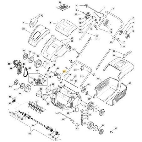RECHTER DREHSITZ ORIGINAL STIGA - 118802676/0 | Newgardenstore.eu