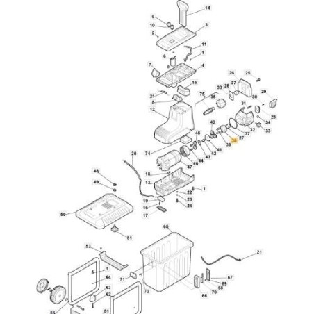 SUPPORT PLANÉTAIRE ORIGINAL STIGA - 118802195/0 | Newgardenstore.eu