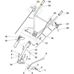 ORIGINAL STIGA ACCELERATOR CABLE - 118802882/0 | Newgardenstore.eu