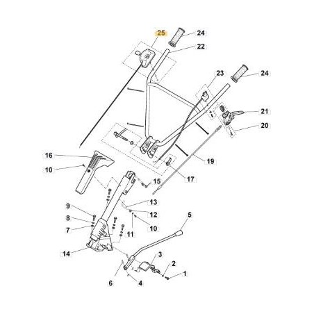 ORIGINAL STIGA ACCELERATOR CABLE - 118802882/0 | Newgardenstore.eu