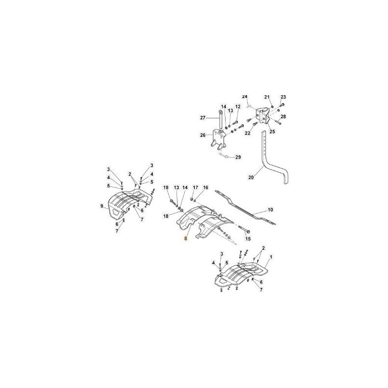 PROTEZIONE INTERNA ORIGINALE STIGA - 118802867/1