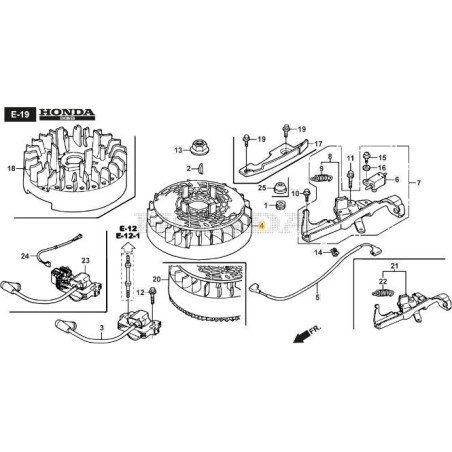 VOLANTE MAGNETO ORIGINAL STIGA - 118552167/0 | Newgardenstore.eu