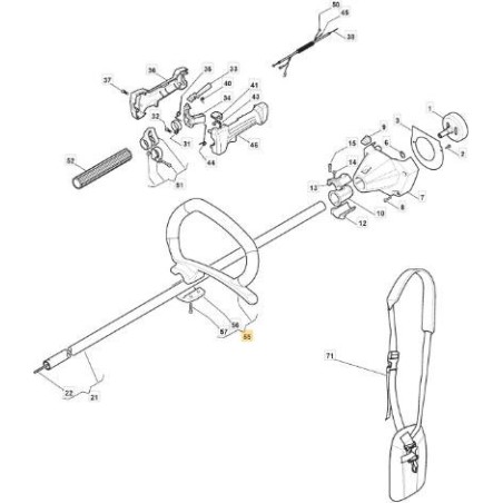 VORDERGRIFF, ORIGINAL GELBE STIGA - 118801381/0 | Newgardenstore.eu
