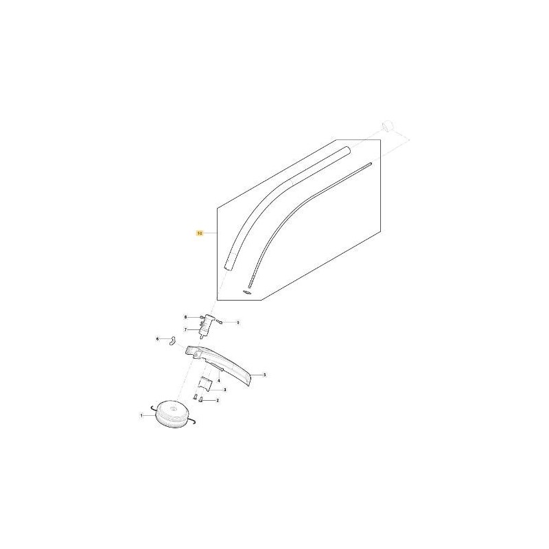 TUBO TRASMISSIONE CURVO TR 625 J ORIGINALE STIGA - 118805621/0