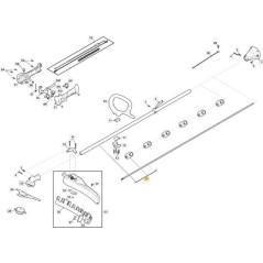 TUBO TRANSMISION BC 435 H-BC 450 H ORIGINAL STIGA - 118805708/0 | Newgardenstore.eu