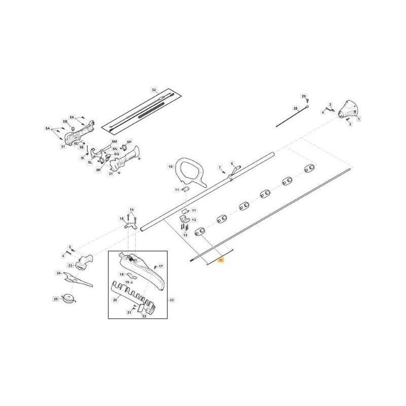 ÜBERTRAGUNGSROHR BC 435 H-BC 450 H ORIGINAL STIGA - 118805708/0