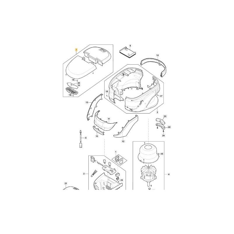 ÄSTHETISCHES TEILE-KIT PH 60V PL ORIGINAL STIGA - 118810844/0