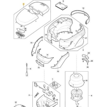 ÄSTHETISCHES TEILE-KIT PH 60V PL ORIGINAL STIGA - 118810844/0 | Newgardenstore.eu