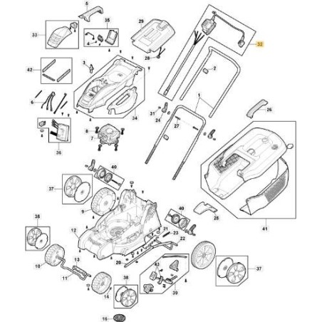 PROTECTION MOTEUR E 340 Li 40 ORIGINAL STIGA - 118811040/0 | Newgardenstore.eu